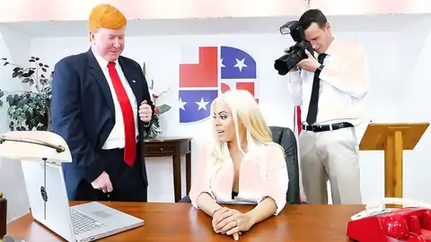 Vollbusige Latina Ist In Einer Hardcore-Parodie Im Büro